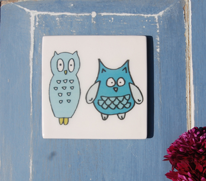 Blue Owls Coaster