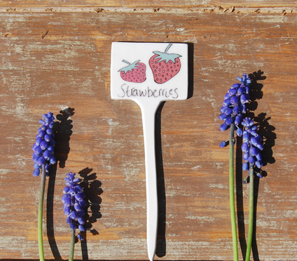 Strawberries Garden Marker